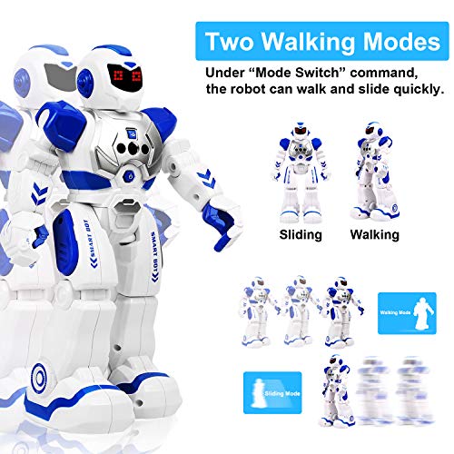 image for Tuptoel RC Robot for Kids, Remote Control Robot Toys with LED Lights, 