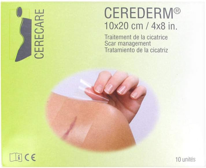 Cerecare Cerederm Rectangle Scar Management 10 x 20cm 10 Units