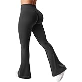 gaimoliso Women Scrunch Butt Lifting Flare Yoga Pants Bootcut High Waisted Workout Leggings Wide Leg