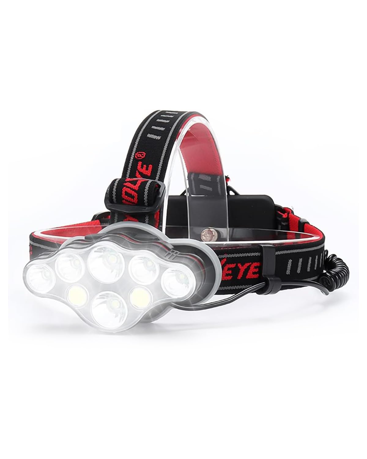 Victoper Head Torch –Super Bright 8 Lighting Modes 18000 Lumens Headlight LED Rechargeable, Super Bright LED Head Lamp, for Camping, Fishing, Hiking, Waterproof IPX4 Valentine Gifts for Men