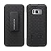 Galaxy S8 Case, Galaxy S8 Swivel Slim Belt Clip Holster Protective Phone Case, Defender Cover Holster Shell Combo Compatible for Samsung Galaxy S8 - Black