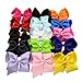 6 Inch Large Baby Hair Bows Barrettes Clip Holders Accessories For Toddler Girls 15 pcs