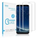 [2-Pack] Glass Screen Protector for Samsung Galaxy S8+, W&O S8 Plus Tempered Glass Screen Protector Film Curve Edge