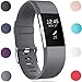 GEAK Bands for Fitbit Charge 2, Adjustable Sports Wrist Bands for Fitbit Charge 2, Small Classic Gray