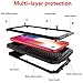 MRSMR iPhone X Case, 360 Aluminum Metal Protective Cover Waterproof Dust Proof Shockproof Military Grade Full Body Bumper Case Heavy Duty Shell with Glass Screen Protector for iPhone X