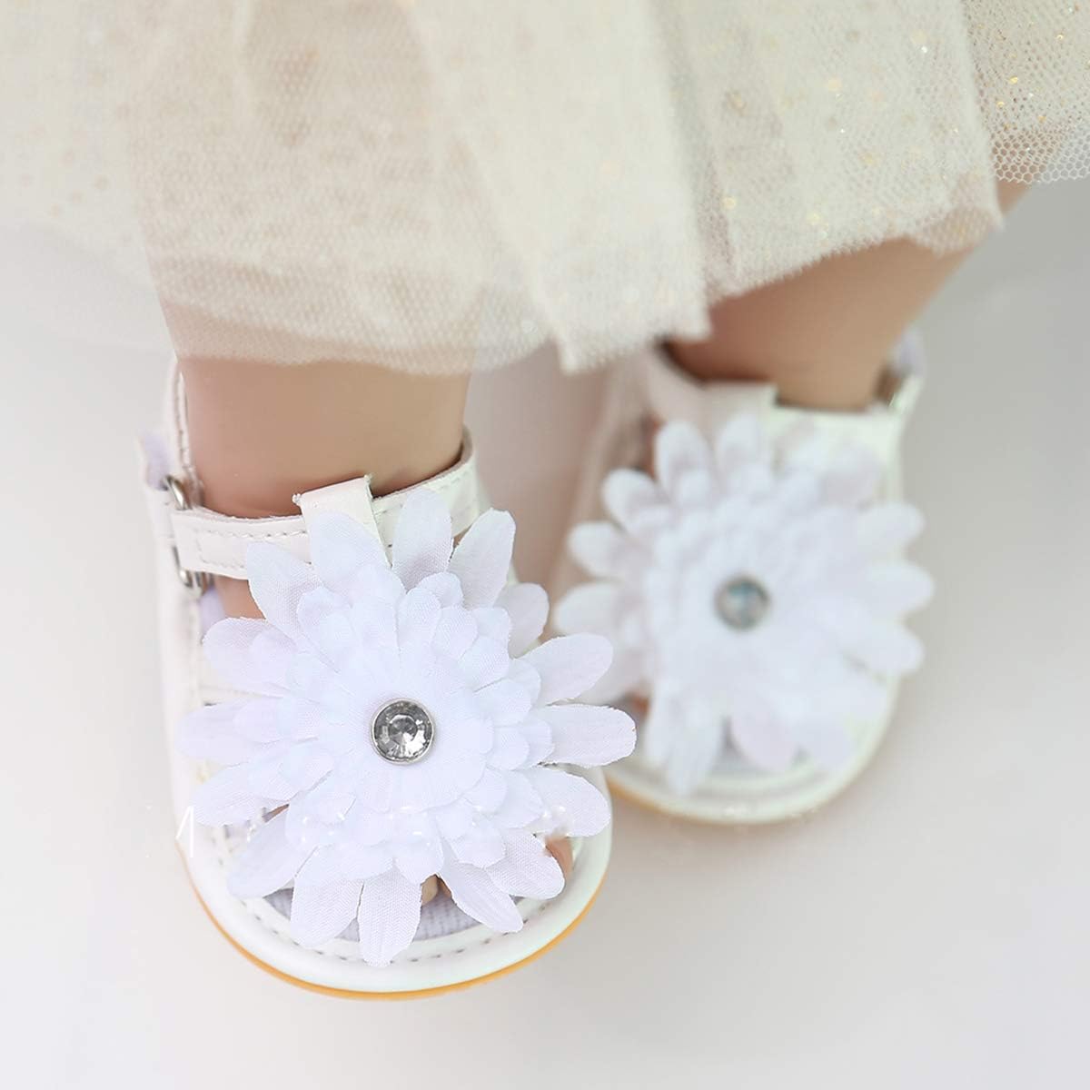  | BENHERO Infant Baby Girls Sandals, Premium Soft Rubber Sole Anti-Slip Summer Toddler Flats First Walkers Shoes | Sandals