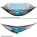 Newdora 2 Person Camping Hammock with Mosquito Net, Ultralight Portable Double Parachute Hammocks, Swing Sleeping Hammock Bed with Net and 2 x Hanging Ropes for Outdoor, Hiking, Backpacking, Travelthumb 2