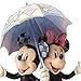 Disney Traditions by Jim Shore Minnie Mouse and Mickey Mouse Umbrella Stone Resin Figurine, 7.75”