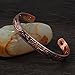 Wollet 99.9% Pure Copper Magnetic Bracelet for Women Men with Magnets Adjustable Jewelry Gift