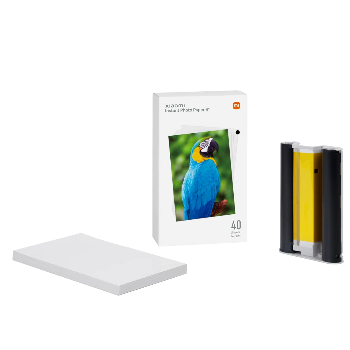 Xiaomi Instant Photo Paper 6 Inch – Photo Paper for Instant Photo 1S Printer, 40 Units, White (ES Version + 3 Year Warranty)