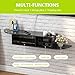 Tribesigns 2 Tier Modern Wall Mount Floating Shelf TV Console 43.3x9.4x7 inch for Cable Boxes/Routers/Remotes/DVD Players/Game Consoles (Black-1)