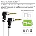 2ft 3.5mm Right Angle Cable, GearIT Pro Series Premium Gold Plated 2 Feet 3.5mm Right Angle Auxiliary Audio Stereo Male to Male Cable for Headphones, Car Stereo, iPods, iPhone, Black
