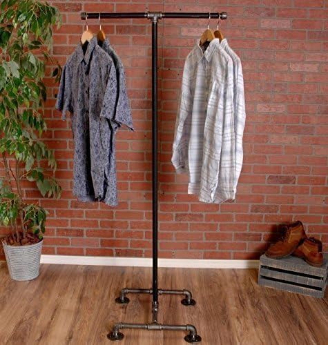 Industrial Pipe Clothing Rack 2-Way by William Robert's Vintage