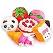 PP OPOUNT 6 Pieces Squeeze Cream Scented Toys Panda/ Toast/ Cake/ Ice-Cream/ Strawberry/ Peach Slow Rising Squeeze Toys