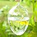 Soledi Hanging Round Egg Glass Clear Flower Vase Hydroponic Container Home Decor