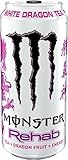 Monster - White Dragon Tea - Tea+Dragon Fruit+Energy - 15.5fl.oz (Pack of 16)
