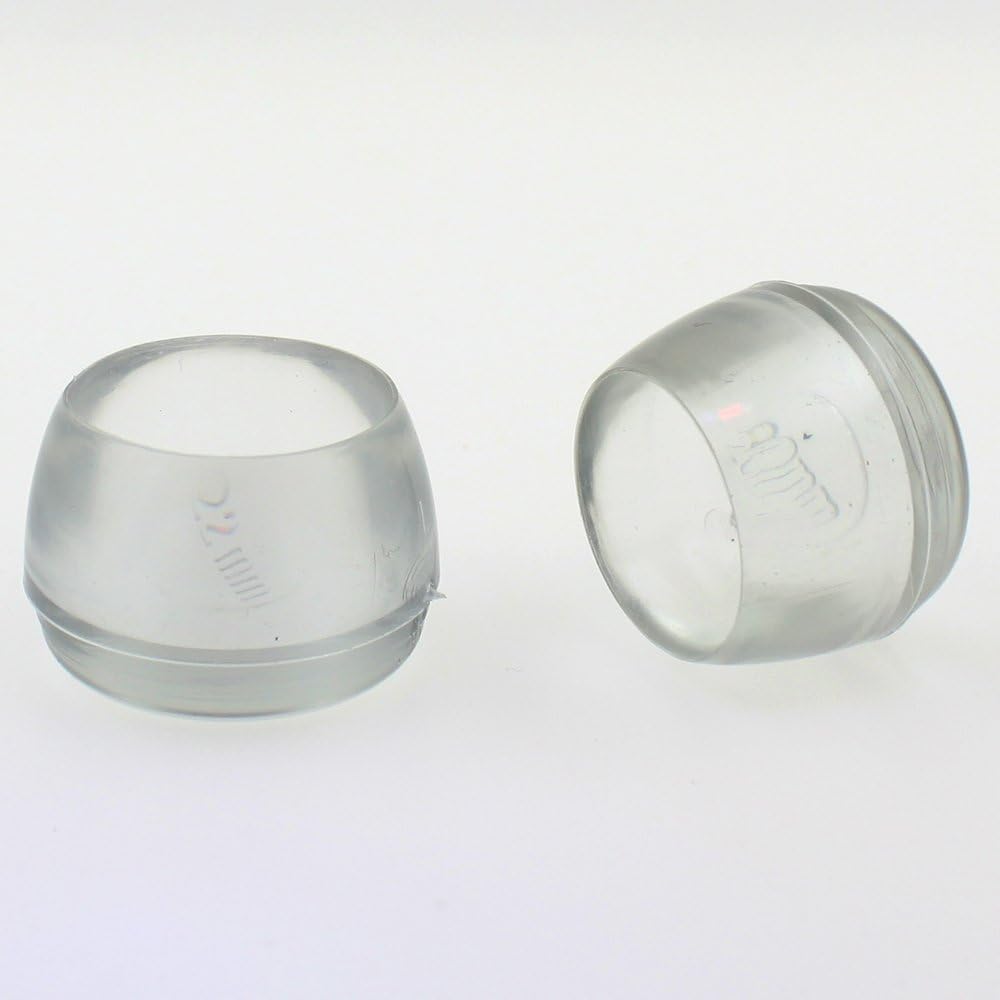 Transparent Clear See-Though Furniture Feet Ferrules Caps Stoppers - in Many Sizes & Pack Quantities - by Lifeswonderful (20mm - 4pcs) - Image 3