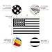 Classic Biker Gear Ghosted Subdued American Flags Tactical Military Flag USA Decal 3
