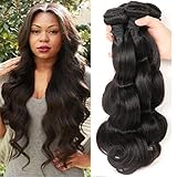 Bestsojoy Brazilian Body Wave Hair 3 Bundles 100% Unprocessed Human Hair Weave Remy Hair Extensions Natural Color 8A