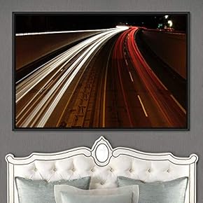 signwin Framed Canvas Wall Art Light Exposure Colorful...