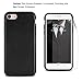 iPhone 7 Case / iPhone 8 Case Tasikar Perfect Fit Slim Case Premium PU Leather and TPU Design for iPhone 7 and iPhone 8 (Black)