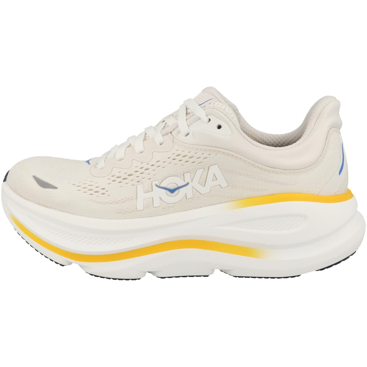 Hoka Women's Bondi 9 White/Grout 7 Medium Image