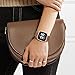 CreateGreat Leather Bands Compatible Fitbit Versa,Classic Vintage Genuine Leather Replacement Accessories Wristbands with Stainless Metal Clasp for Fitbit Versa Smartwatch