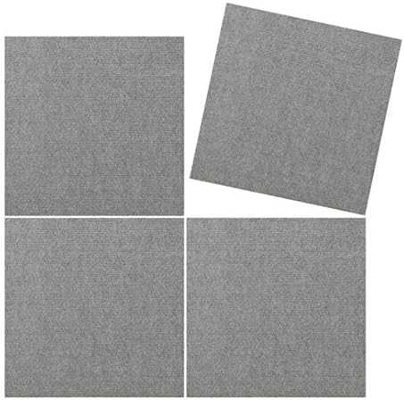 Triluc Place & Stick Tile Mats, Gray, 4 pcs