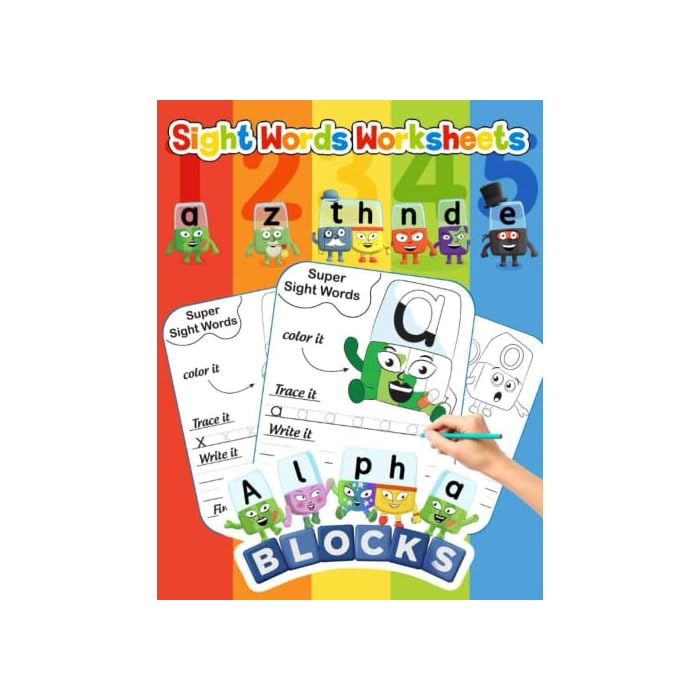 Buy Alphablocks Sight Words Worksheets Trace Letters Of The Alphabet