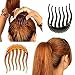 UPSTORE 2PCS Bump it UP Hair Styling Insert Comb,Multifunction Hair Styling Accessoreis Donut Ponytail Hair Comb Pads Base Hair Maker Braid Ponytail Hairstyle Styling Beauty Tool