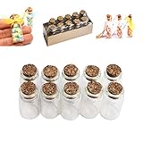 Mini Glass Bottles Cork Tops for Camping