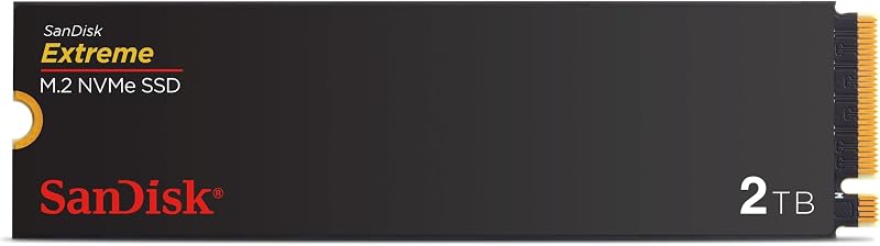 SanDisk Extreme 2TB M.2 NVMe SSD PCIe Gen4 5150 MB/s nCache 5 Year