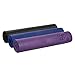 Jiva Yoga 1/4 Inch Thick Memory Foam Non-Slip Yoga Mats with Carrying Strap and Bag - Black Lava