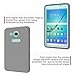 BAUBEY Case for Samsung Tab A6 7.0 2016 SM-T280 T285, Hybrid Heavy Duty Shockproof Impact Resist Hard Rubber Protective Case Cover for Samsung Galaxy Tab A6 7.0 2016 SM-T280 SM-T285 (Grey / Aqua)