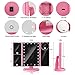 Ceenwes Makeup Mirror Trifold Touch Screen Vanity Mirror with 21 LED Lights Lighted makeup mirror with 4 Magicfly 10/3/2/1X Mirror Dual Power Supply 180°Adjustable Stand Light Up Mirror for Cosmetic