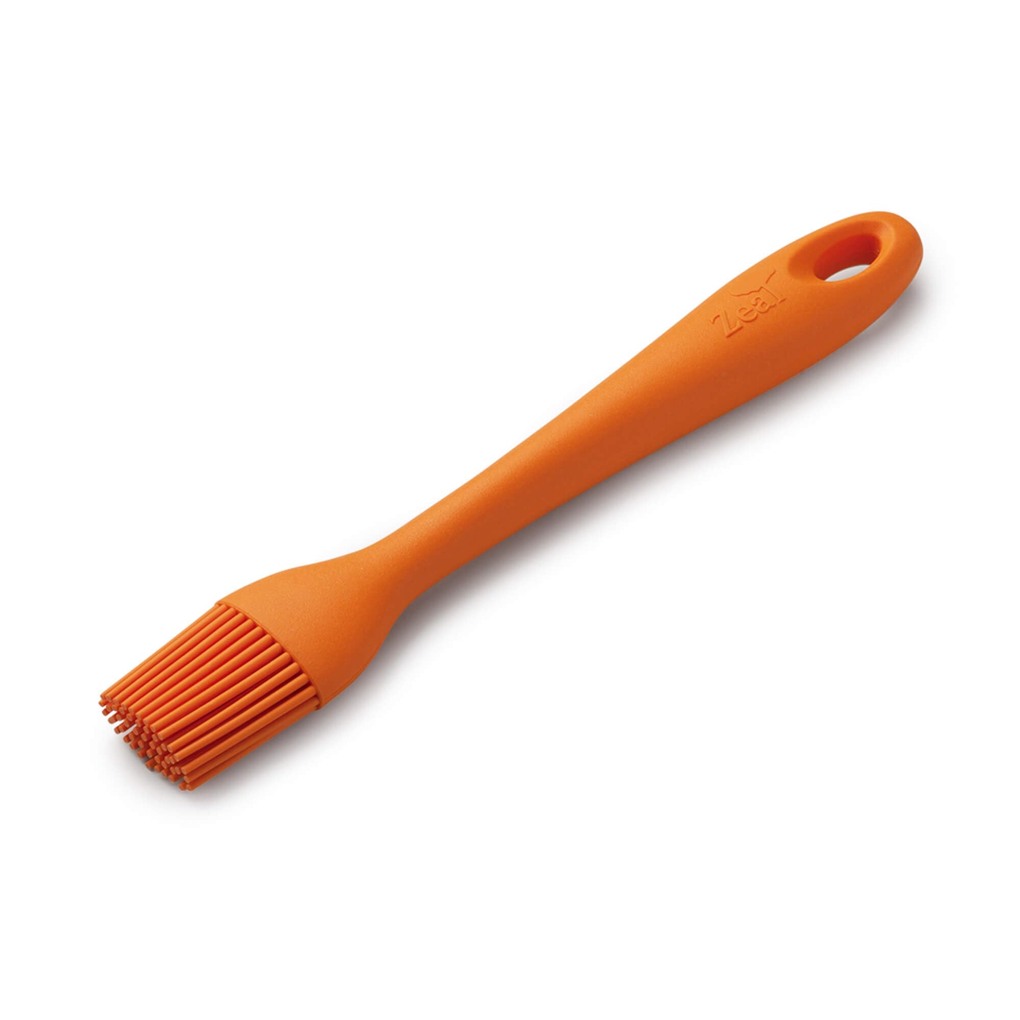 Zeal Silicone Pastry Brush – Flexible Non-Stick Basting Brush for Baking, BBQ & Cooking, Heat-Resistant Silicone, 20cm, Neon Orange — image 1