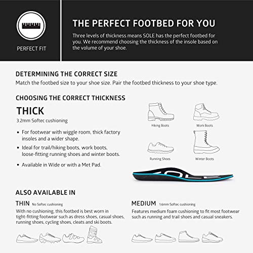 SOLE Active Thick Shoe Insoles Men's Size 13/Women's Size 15 Pricepulse