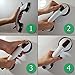 Bathroom Grab Bar by Dr. Maya - Bath Support with Free Shower Sponge - Powerful Suction Grip - Tool-Free Installation Get Instant Shower Handle Assist Balance Handrail Boosts Tub Safety for All (1)