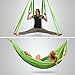 Amzdeal Aerial Yoga Flying Yoga Swing Trapeze Aerial Hammock Sling Inversion Tool for Gym Home Fitness Exercise Green