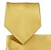 Men's Solid Color Microfiber NeckTie (Gold) #100-JJ