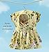 Collections Etc Whimsical Floral Print Dress Hanging Clothespin Bag, Use for Indoor or Outdoor Laundry Drying, Beige
