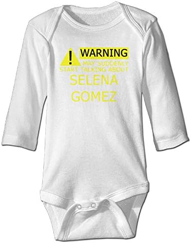 THOELLY Selena Gomez Long Sleeve Baby Climbing Clothes White