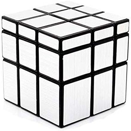 Kumar Toys Magic Puzzle Speed Cube Silver Mirror (Silver)