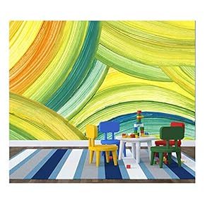 Abstract Acrylic Painting Background - Removable Wall Mural | Self-Adhesive Large Wallpaper - 66x96 inches