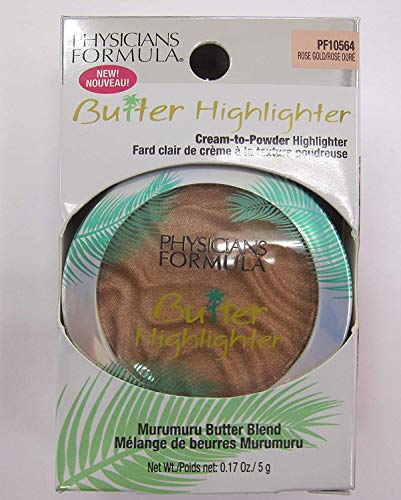 Physicians Formula Murumuru Butter Highlighter, #PF10564 Rose Gold (Pack of 2)
