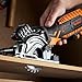 VonHaus 5.8 Amp Compact Circular Saw Kit with Laser Guide, 4,500 RPM, Plunge Function, 9.8ft Power Cord, Extraction Hose, Storage Case and 3x Saw Blades for Wood, Metal, Tile and Plastic Cutting