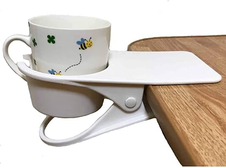 Amazon Nanmara ドリンク ホルダー クリップ式 マグカップ も対応可能 デスク用 カップホルダー 白ホワイト 卓上用品 オンライン通販