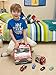 Clever Creations Kids Collapsible Storage Organizer and Ottoman, Perfect Vehicle Themed Toy Chest for Storing Books, Shoes, Games and More, Ambulance