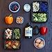 Gardo Meals 3 Compartment Food Containers with Airtight Lid and Sauce Cups, Bento Box, Lunch Box for Meal Prep, 21 Day Fix and Portion Control (Pack of 10)