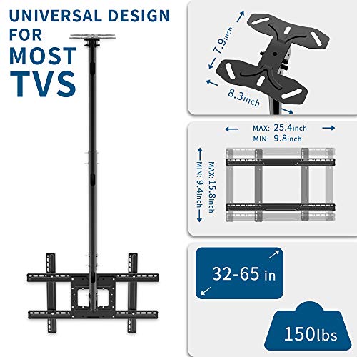 TV Ceiling Mount Adjustable Bracket,TV Wall Mount Bracket Fits 3265
